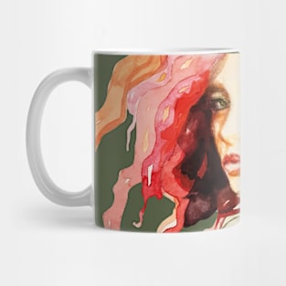 Red Hair Art Nouveau Portrait Mug